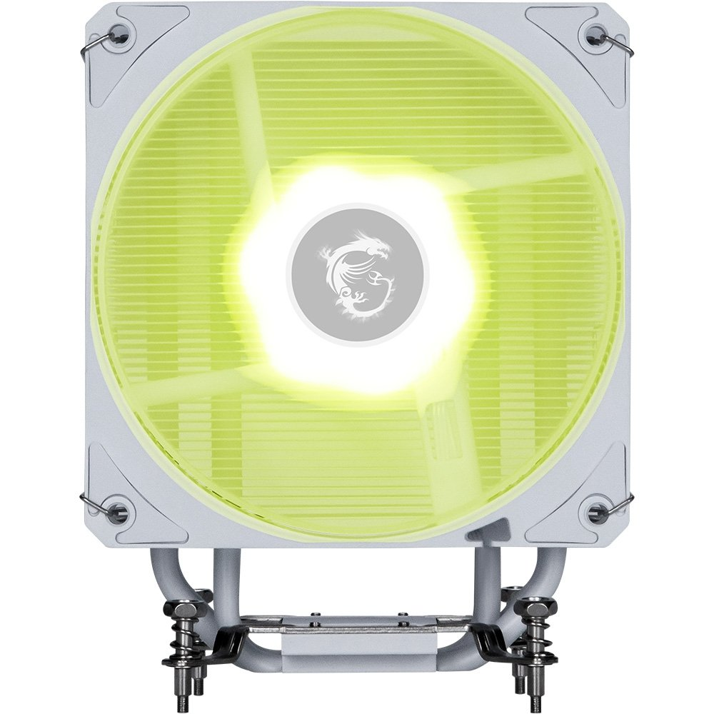 Air Cooler Gamer MSI MAG COREFROZR AA13 White, ARGB, AMD e Intel, 120mm, Branco - CFAA13W