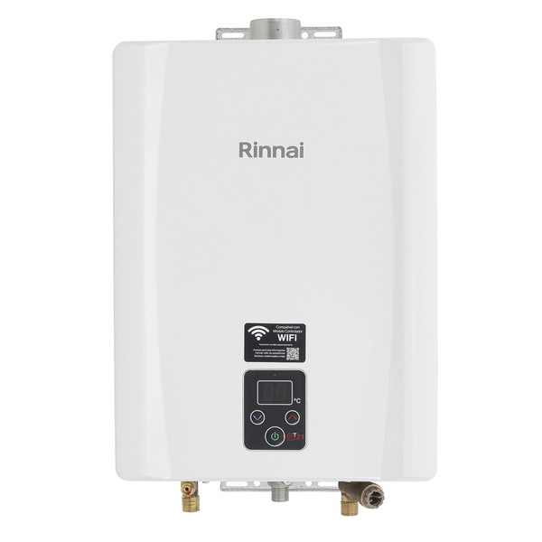 Aquecedor de Água a Gás Rinnai 21L/min GN Branco Digital REUE211 FEH