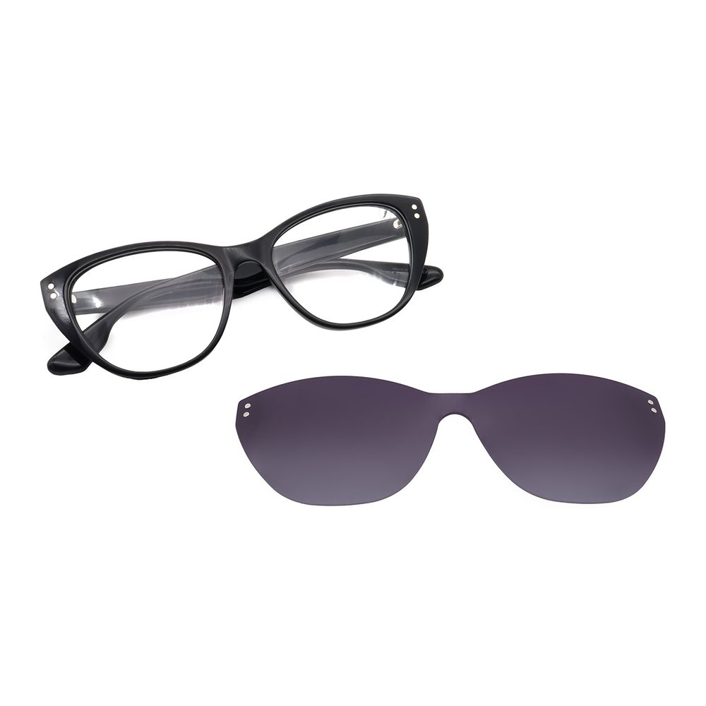 Armação Para Óculos de Grau Feminino Chilli Beans Multi Polarizado Degradê Preto - LV.MU.1367.2001