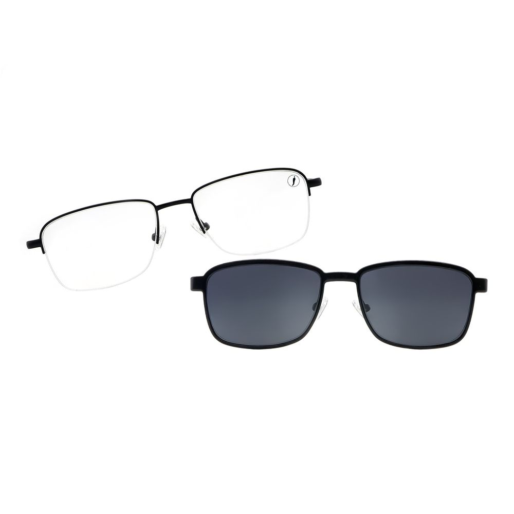 Armação Para Óculos de Grau Masculino Chilli Beans Multi Polarizado Preto - LV.MU.1456.0101 M