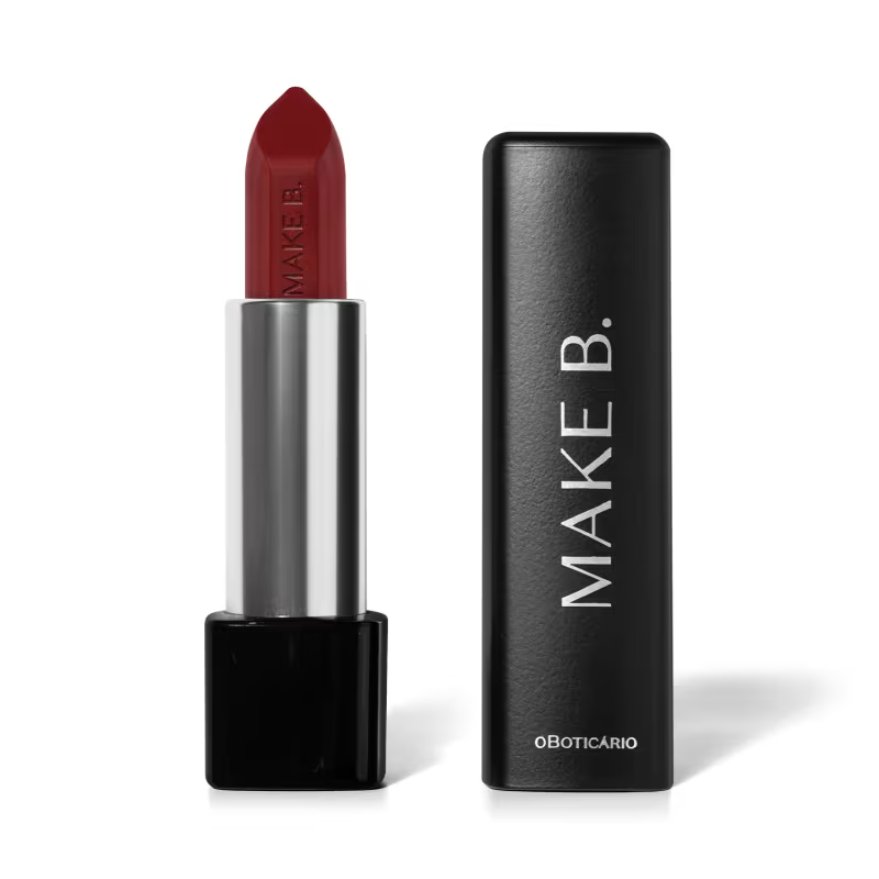 Batom Vermelho Warm Clay Make B. Easy Mate 3,9g