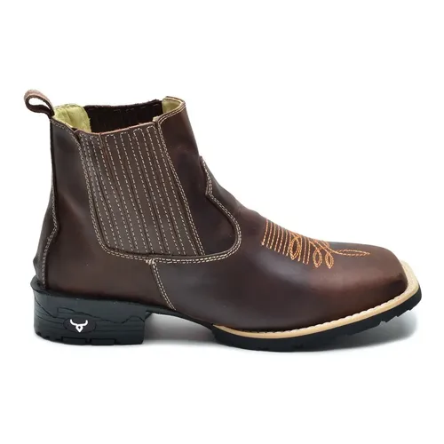 Botina Bota Country Texana 100% Couro Top Pronto Entrega