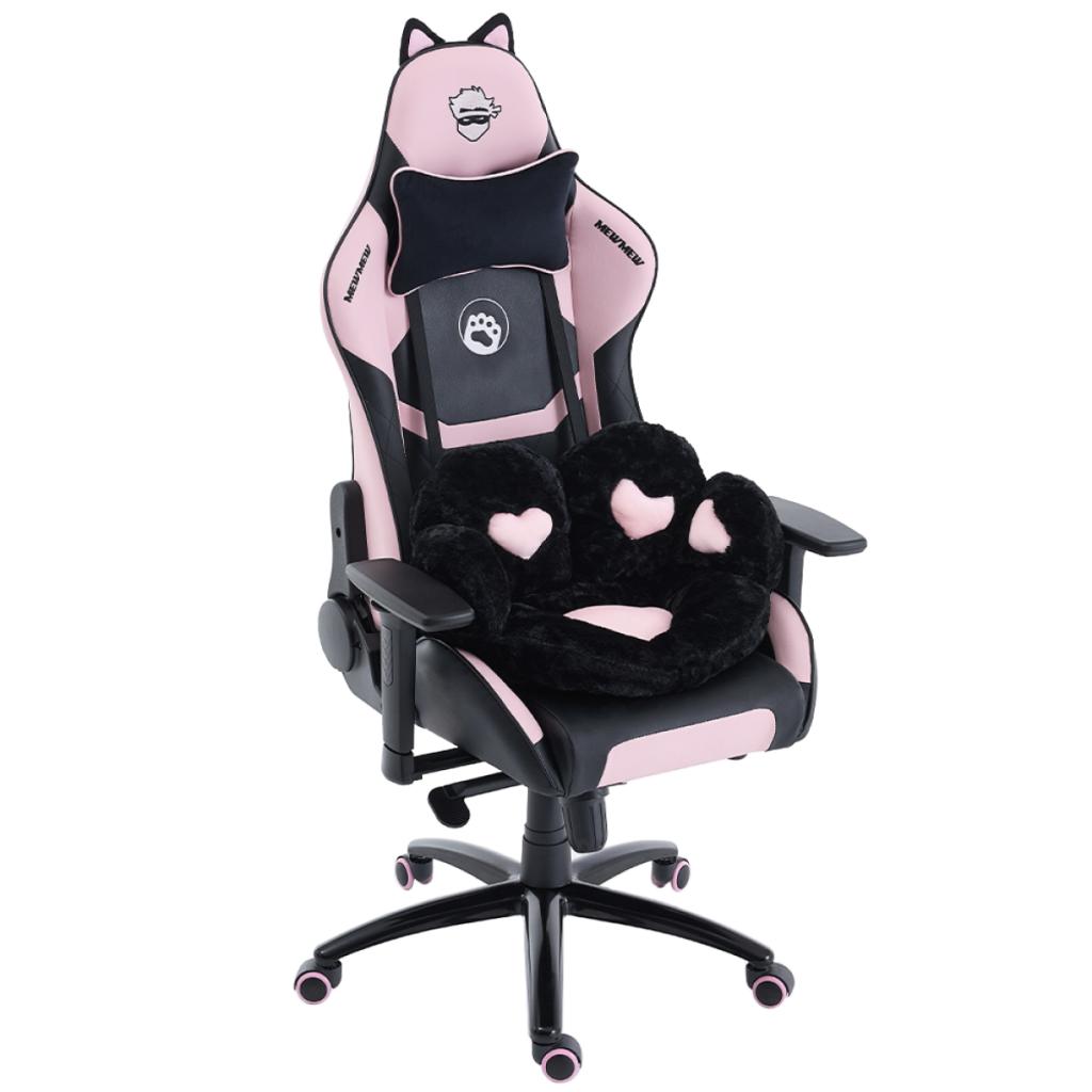 Cadeira Gamer Ninja MewMew Pro Edition, Reclinável, 3D, Black e Pink, GN-CH-MPR3DBPL