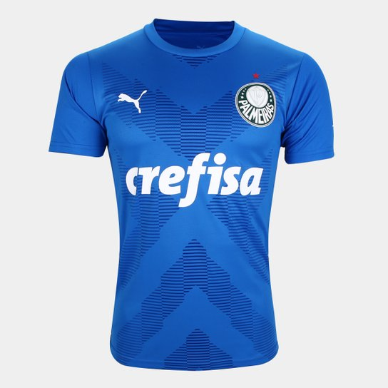 Camisa Palmeiras I 23/24 s/n° Goleiro Puma Masculina - Azul