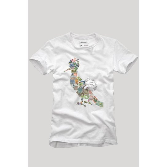 Camiseta Algodão Pica Pau Selo Reserva - Branco