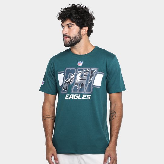 Camiseta NFL Philadelphia Eagles(Phieag) Player Hurts Masculina - Verde escuro