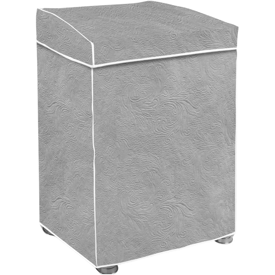 "Capa Para Maquina De Lavar Brastemp Eletrolux Consul 07Kg 08Kg 09Kg 10Kg 11Kg12Kg 13Kg 14Kg 15Kg 16Kg 17Kg Impermeável Forrada Com Elástico Traseiro Proteção UV Material Super Resistente " (Cinza, G)
