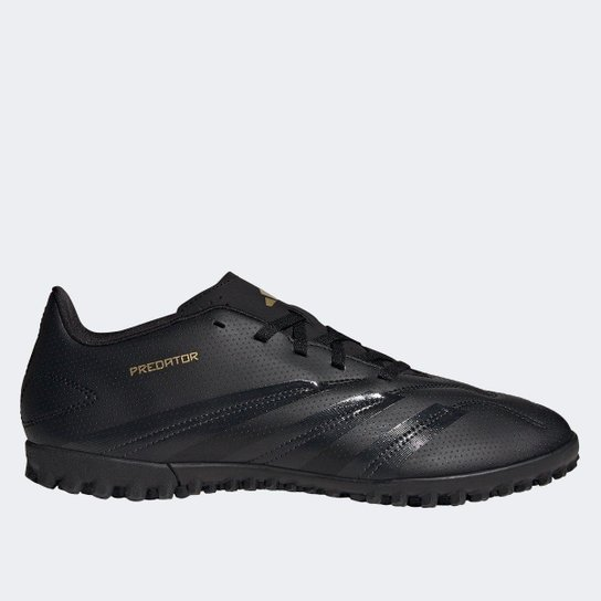 Chuteira Society Adidas Predator 24 Club Unissex - Preto+Dourado