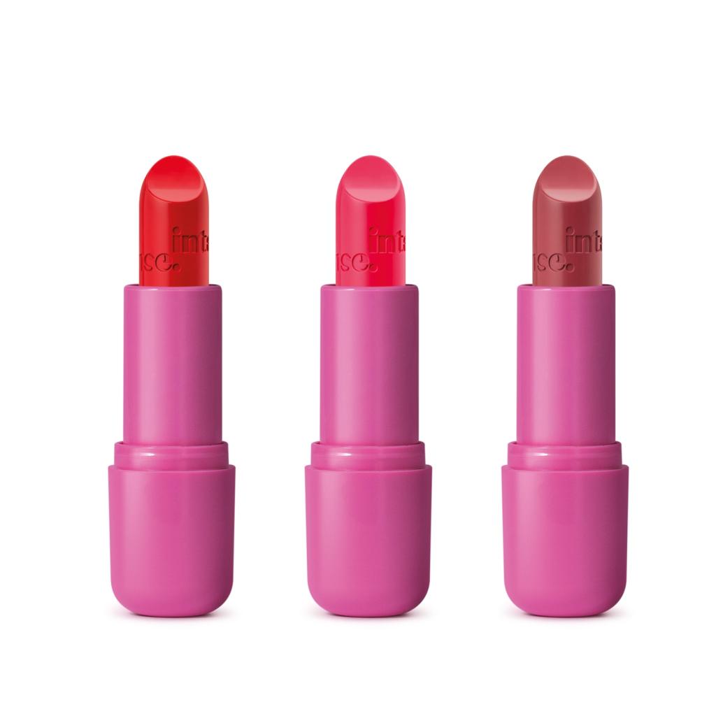 Combo Arraso Intense: Batom Rosa 3,6g + Batom Vermelho 3,6g + Batom Pink 3,6g