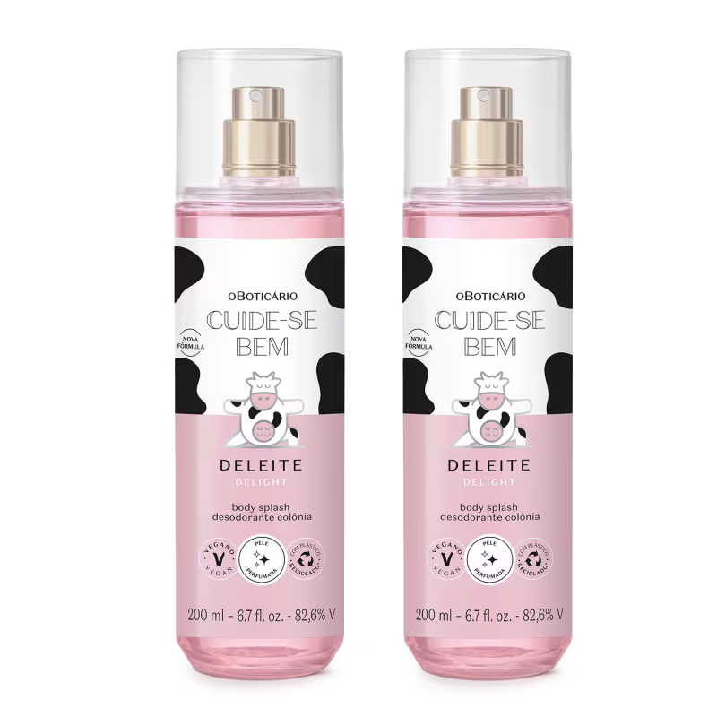 Combo Body Splash  Cuide-se Bem Deleite 200ml (2 itens)