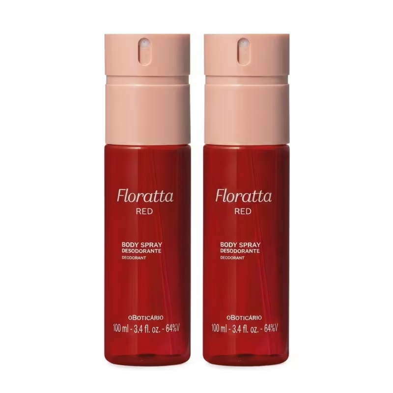 Combo Body Spray Desodorante Floratta Red 100ml (2 itens)