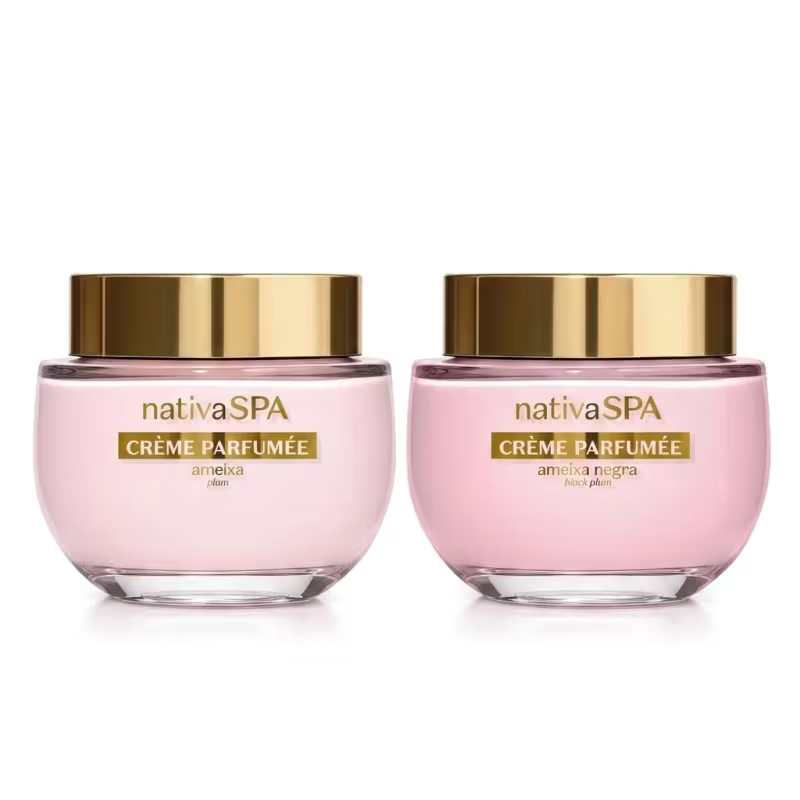 Combo Crème Parfumèe Ultra Perfumado Nativa Spa:  Ameixa 200g + Ameixa Negra 200g