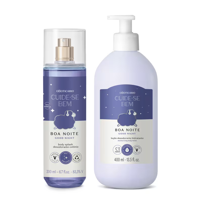 Combo Cuide-se Bem Boa Noite: Body Splash 200ml + Hidratante Desodorante Corporal 400ml