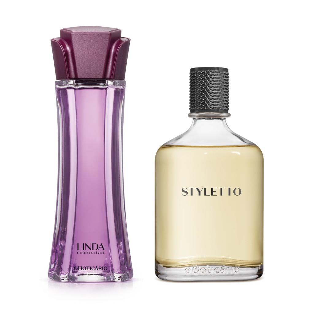 Combo Perfumaria Casal: Boticollection Styletto 100ml + Linda Irresistível 100ml