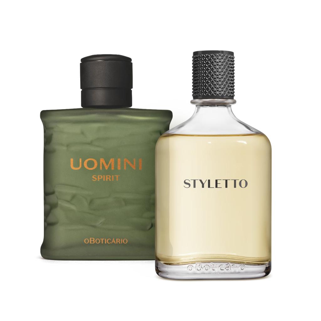 Combo Perfumaria Masculina: Uomini Spirit 100ml + Boticollection Styletto 100ml