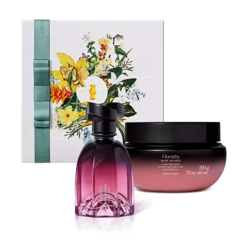 Combo Presente Dia Das Mães Floratta Rose Sucrée: Eau De Parfum 75ml +Creme Corporal 200g