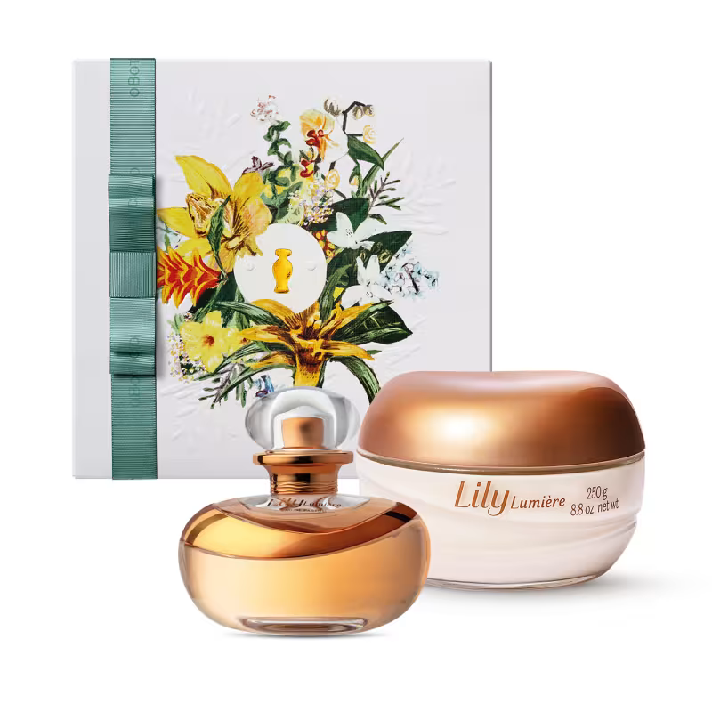 Combo Presente Dia Das Mães Lily Lumière: Eau De Parfum 75ml + Creme Acetinado 250g