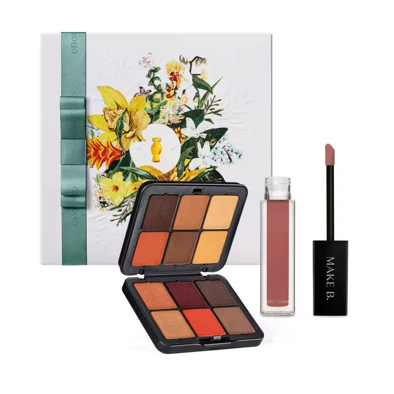Combo Presente Dia das Mães Make B. Deep: Paleta Multifuncional Blend 20g + Batom Líquido Mate Rosa Rose 5ml