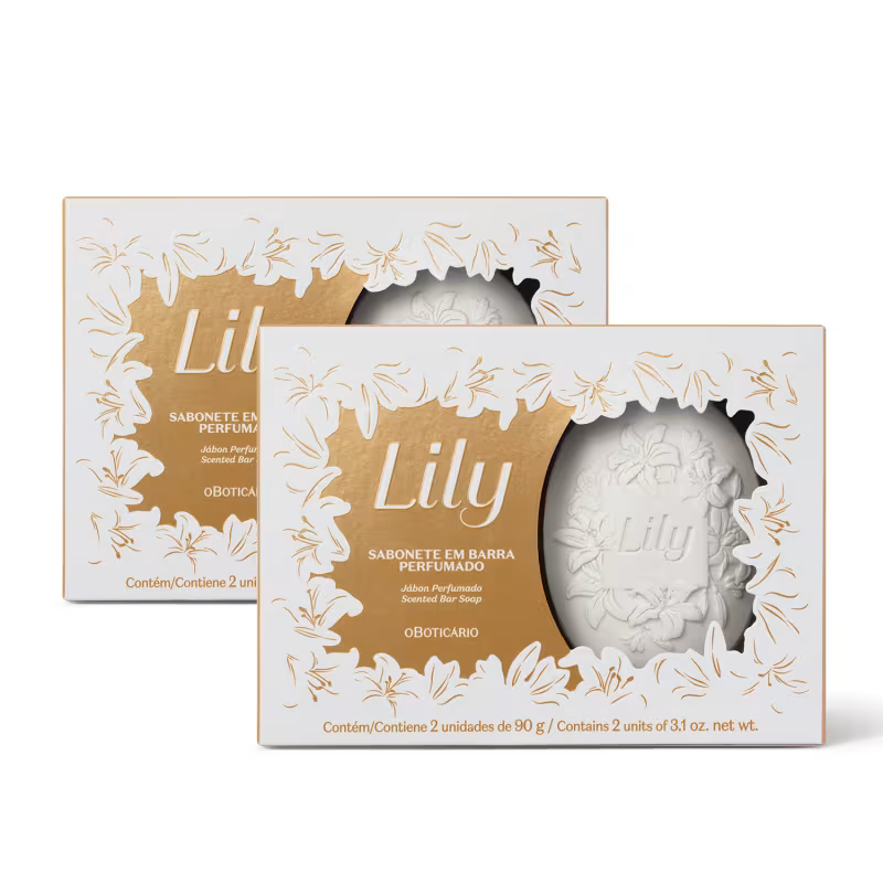 Combo Sabonetes Em Barra Perfumados Lily 2x90g (2 itens)
