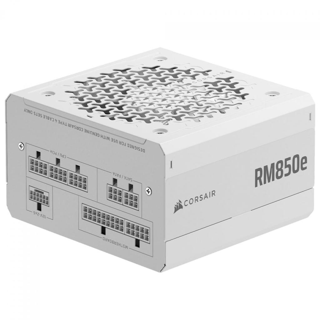 Fonte Corsair RM850e, 850W, Cybenetics Gold, PCIe 5.1, Full Modular, Branco, ‎CP-9020293-BR