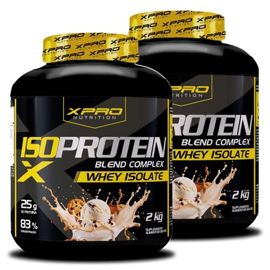 Kit 2x Whey Iso Protein Blend Complex  Isolado 2Kg - XPRO