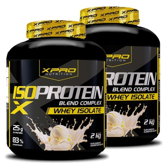 Kit 2x Whey Iso Protein Blend Complex  Isolado 2Kg - XPRO