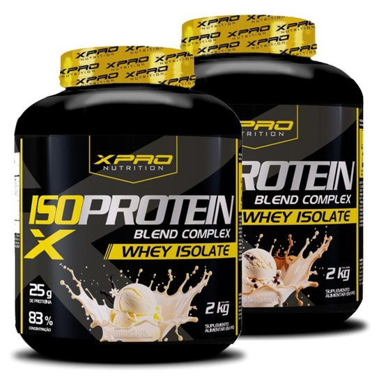 Kit 2x Whey Iso Protein Blend Complex  Isolado 2Kg - XPRO