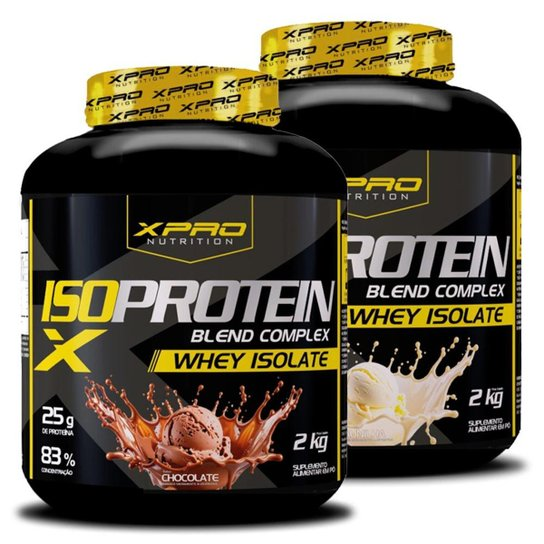 Kit 2x Whey Iso Protein Blend Complex  Isolado 2Kg - XPRO