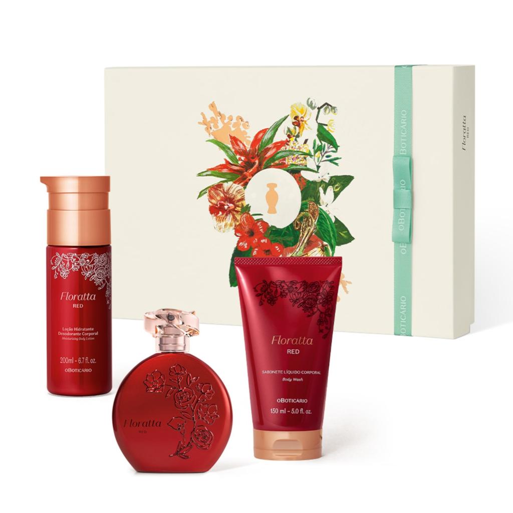 Kit Presente Floratta Red ( 3 itens)