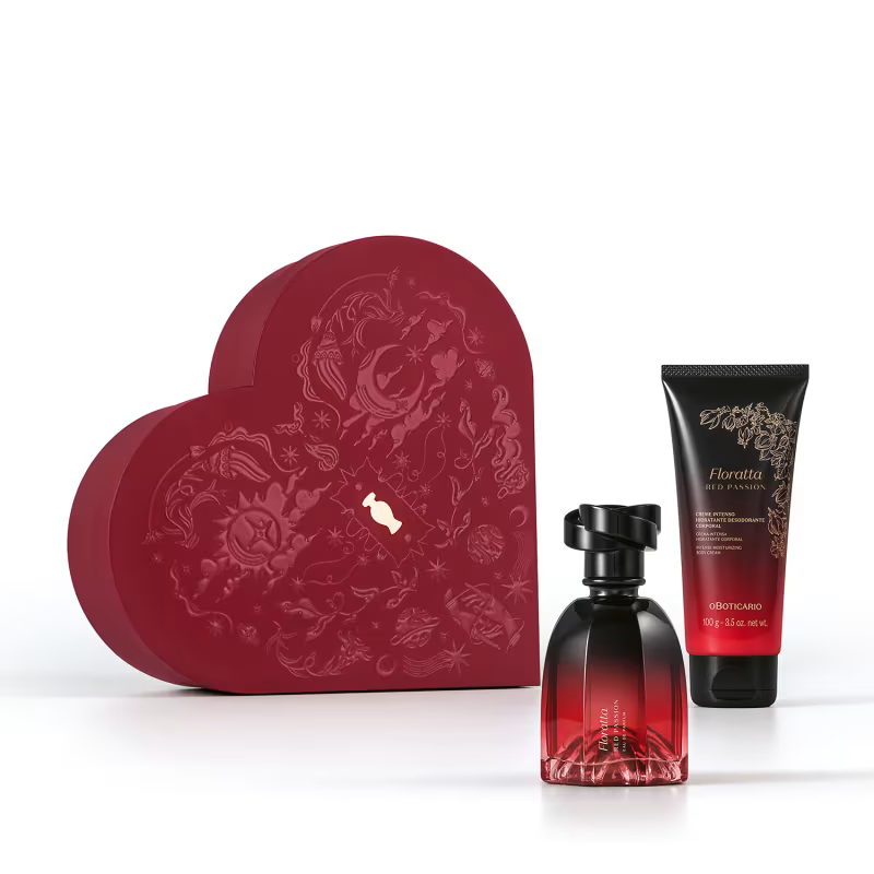Kit Presente Dia Dos Namorados Floratta Red Passion (2 itens)