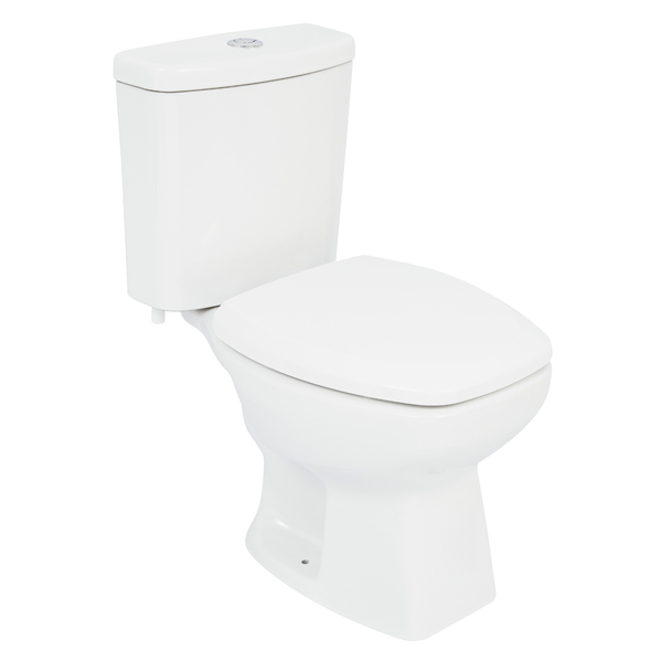 Kit Vaso Sanitário com Caixa Acoplada e Assento Branco 3 e 6 litros Thema Incepa