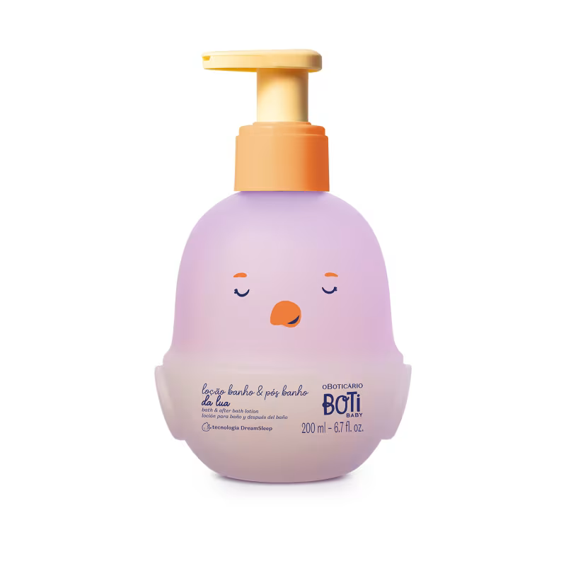 Loção Corporal Banho e Pós-Banho Boti Baby Lua 200ml