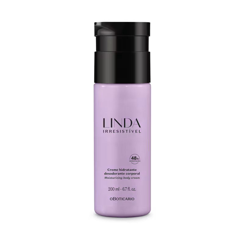 Loção Desodorante Hidratante Corporal Linda Irresistível 200ml