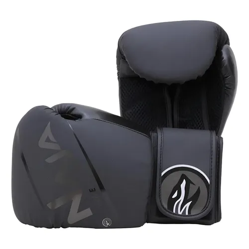 Luva Boxe Naja Black Extreme Muay Thai Sparring + Bolsa