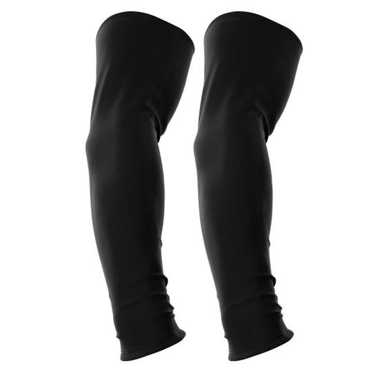 Manguito Proteção Solar Uv Vôlei Ciclismo Protetor Braço Moto - Preto