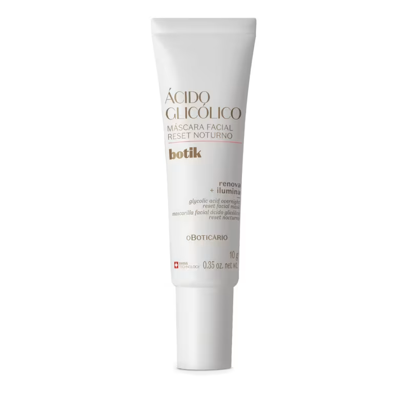 Máscara Facial Reset Noturno Botik Ácido Glicólico