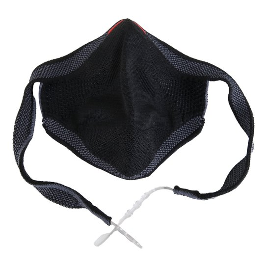 Máscara Fiber Knit Sport + Filtro de Proteção + Suporte - Preto