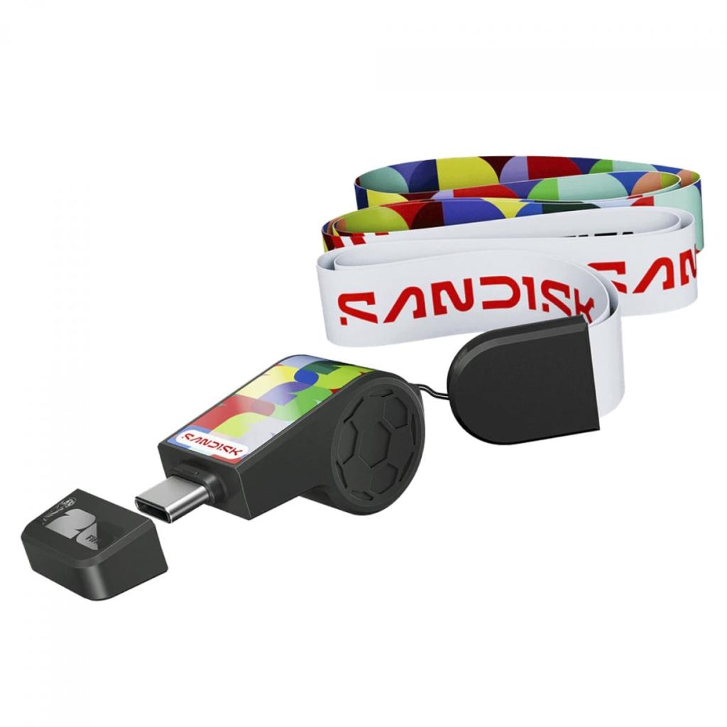 Pendrive SanDisk Copa do Mundo FIFA™ 2026, Global Edition, 64GB, USB Type-C, 300MBs, Estampado, SDCZIA-064G-G46