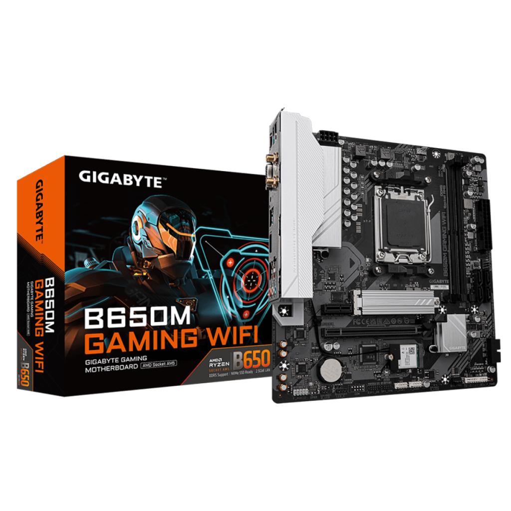 Placa Mãe Gigabyte B650M Gaming WIFI, Chipset B650, AMD AM5, M-ATX, DDR5