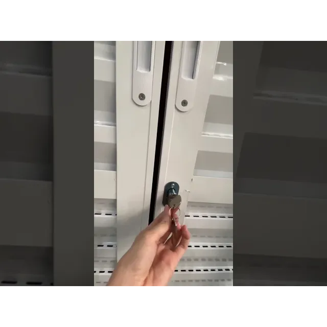 Porta Balcão de Alumínio 6 Folhas 210 x 200cm com Fechadura Linha 25 Esquadrias Bergamo Branco