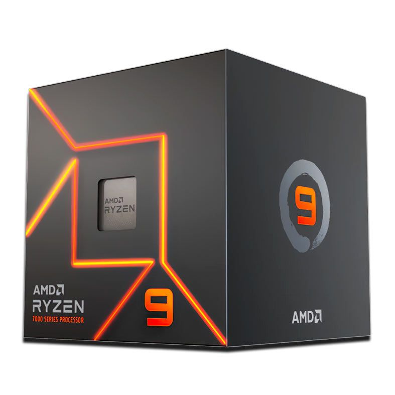 Processador AMD Ryzen 9 7900, 12-Core, 24-Threads, 3.7GHz (5.4GHzTurbo), Cache 76MB, AM5, 100-100000590BOX