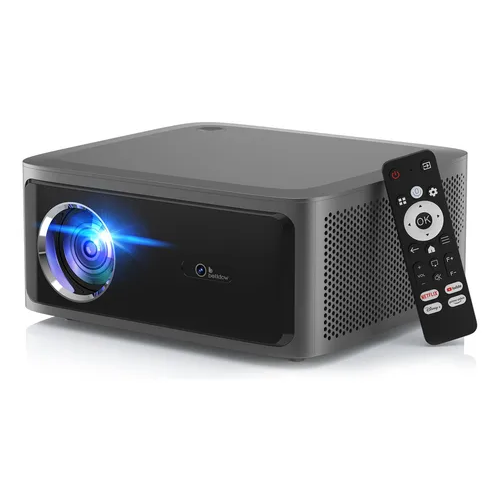 Projetor Bettdow AC1071 1080p 1000ANSI Lumens Wi-Fi Bluetooth LCD 30000lm Preto