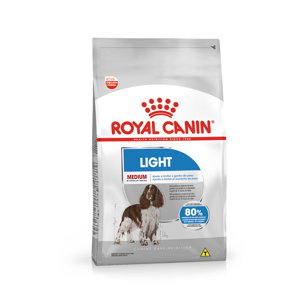 Ração Royal Canin Medium Light para Cães Adultos ou Idosos de Porte Médio com Tendência à Obesidade 10,1kg