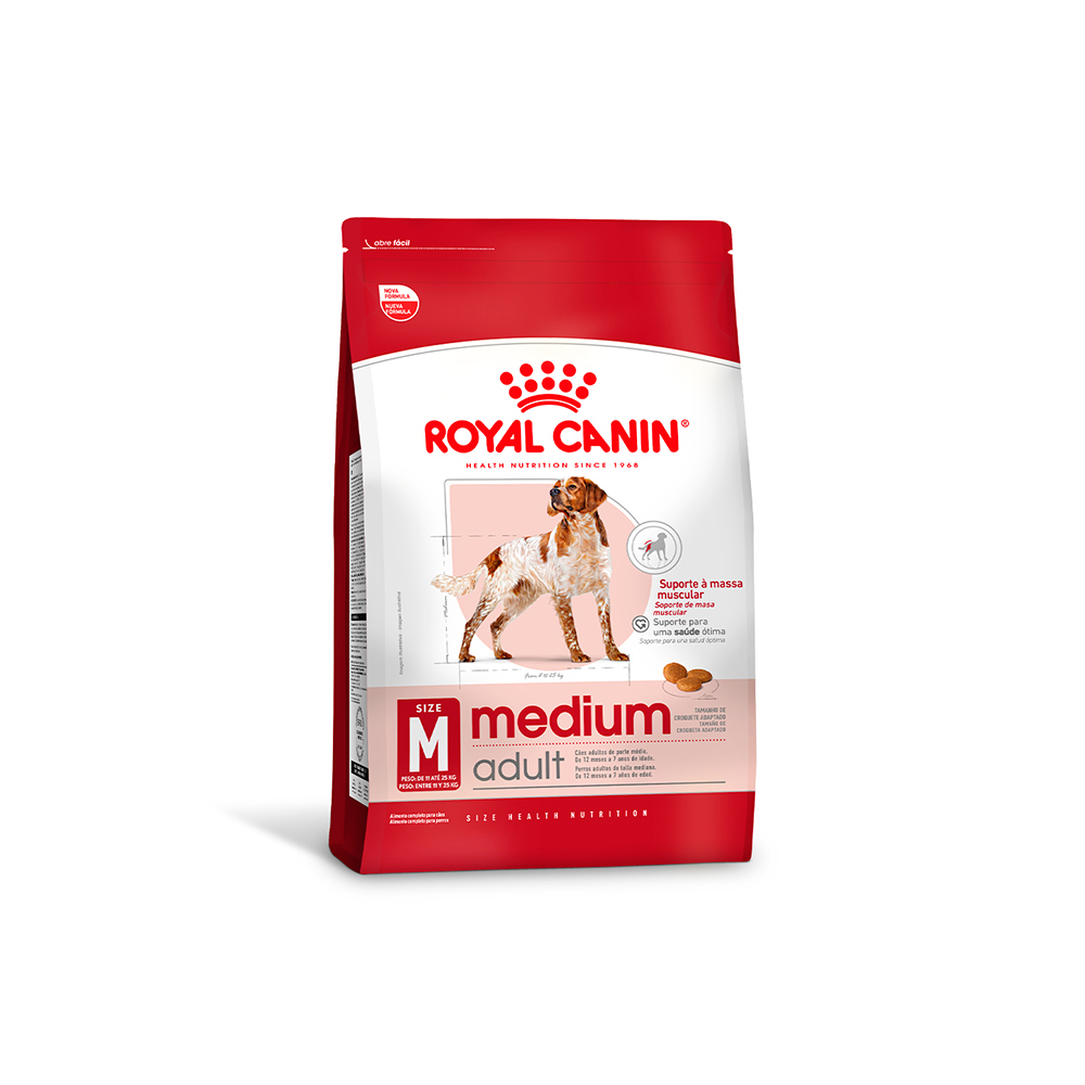 Ração Seca Royal Canin Medium Adult para Cães Adultos de Porte Médio