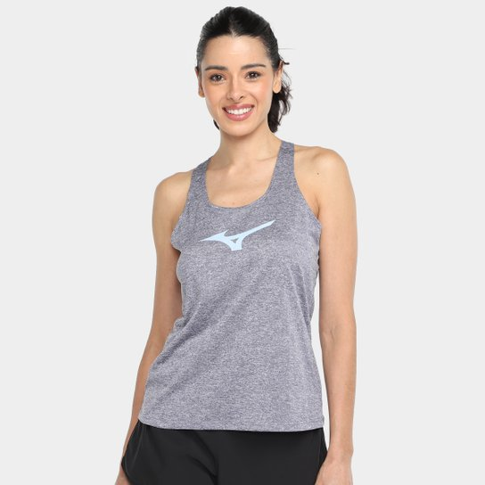 Regata Mizuno Spark Biglog Feminina - Cinza+Azul Claro