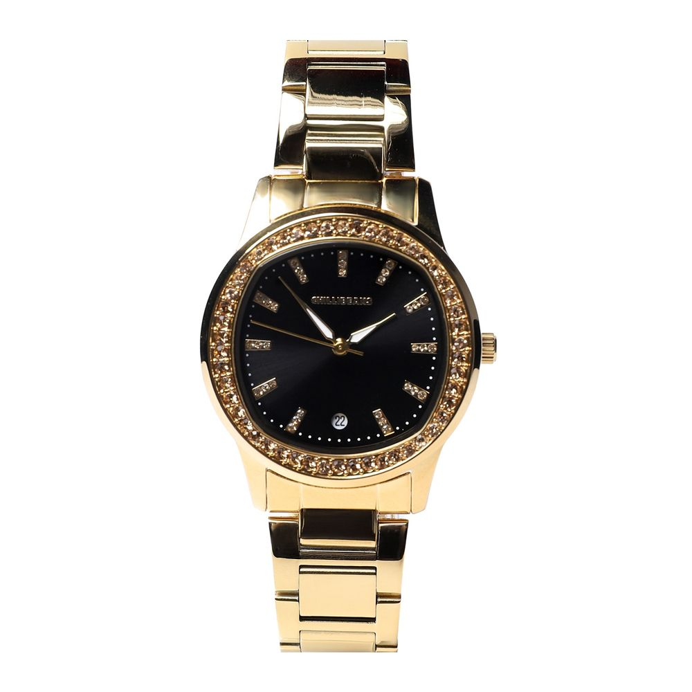 Relógio Analógico Feminino Chille Beans Pedrarias Dourado - RE.MT.1800.2121 P