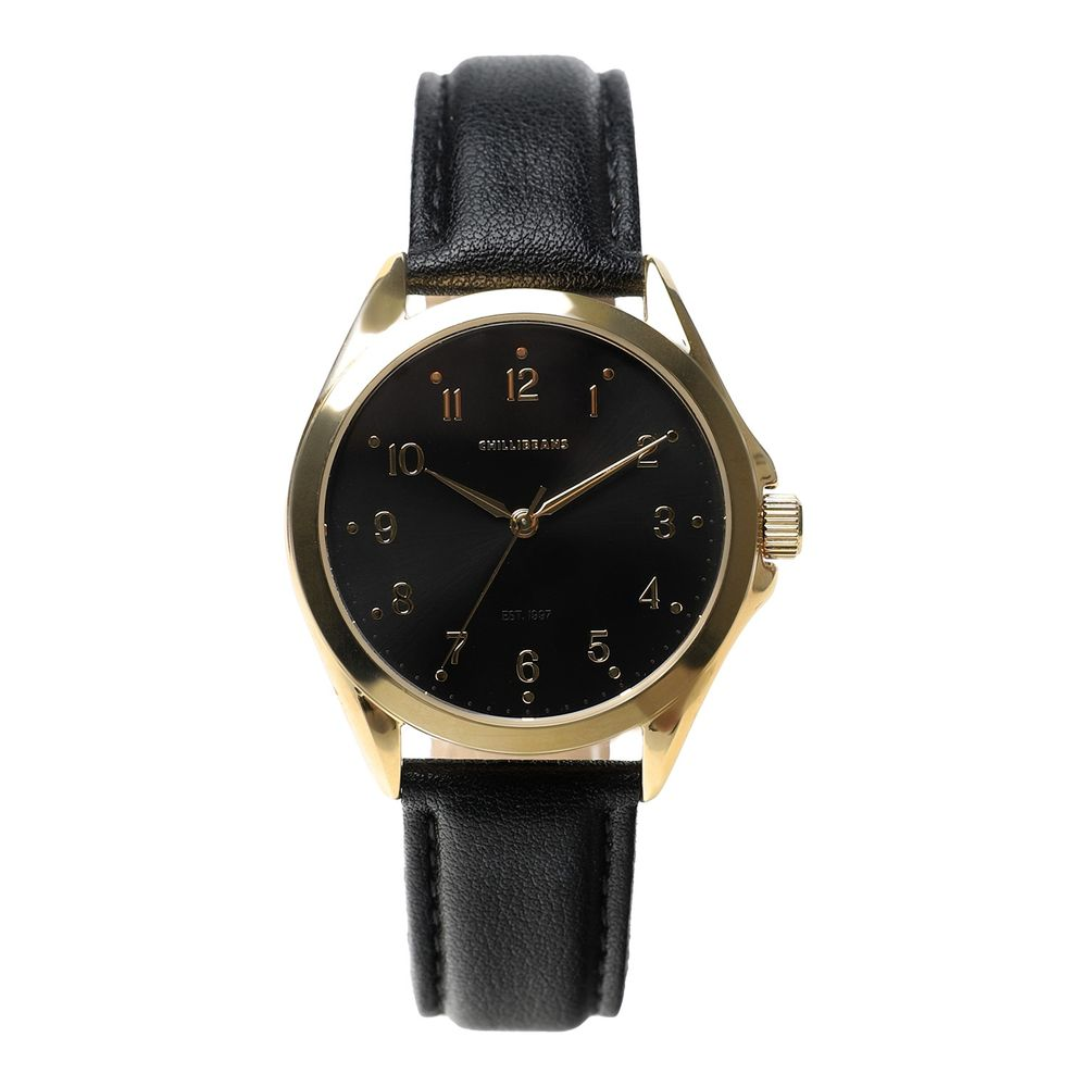 Relógio Analógico Feminino Chilli Beans Couro Dourado Preto - RE.CR.0604.2101 M