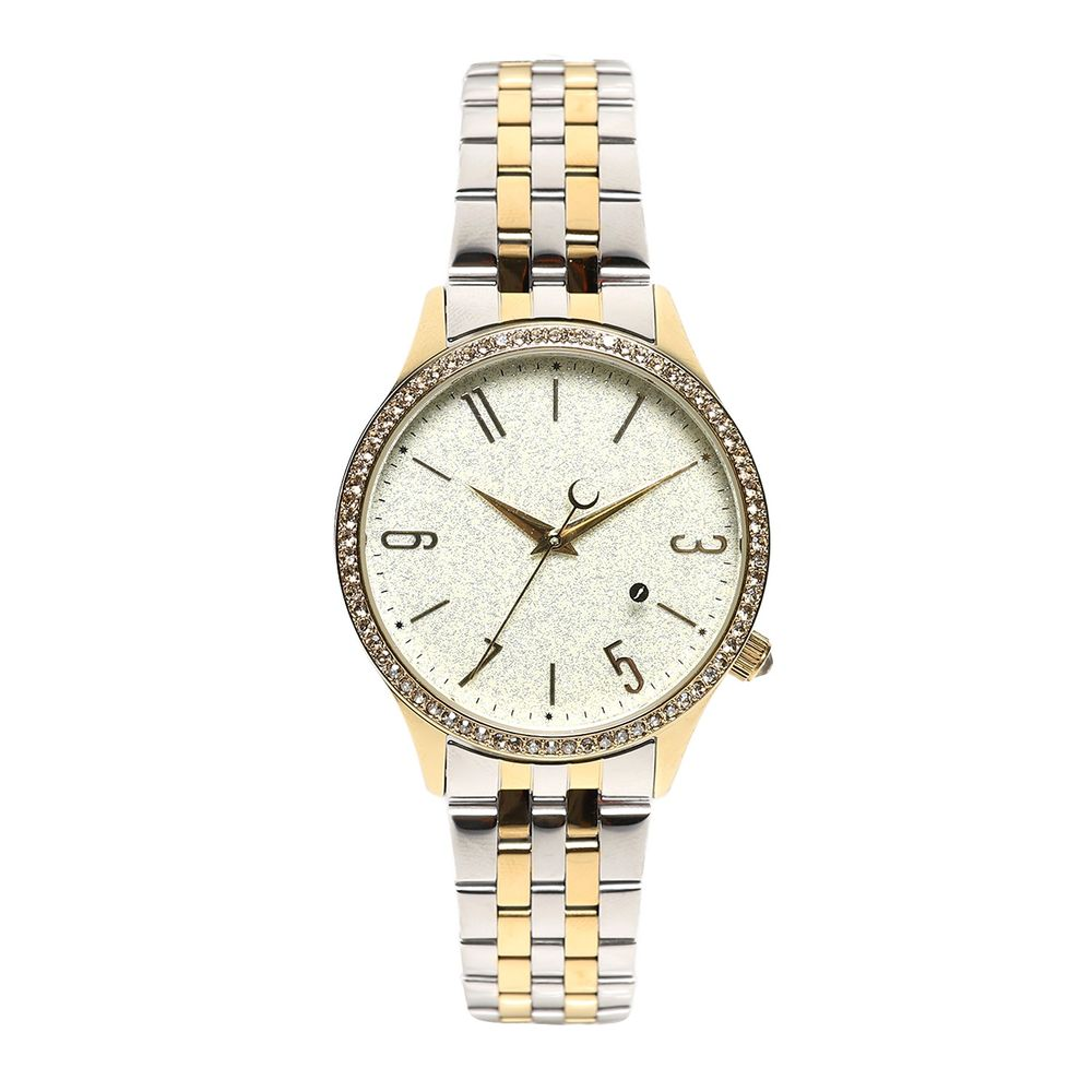 Relógio Analógico Feminino Chilli Beans Dourado Prata - RE.MT.1745.2107 M