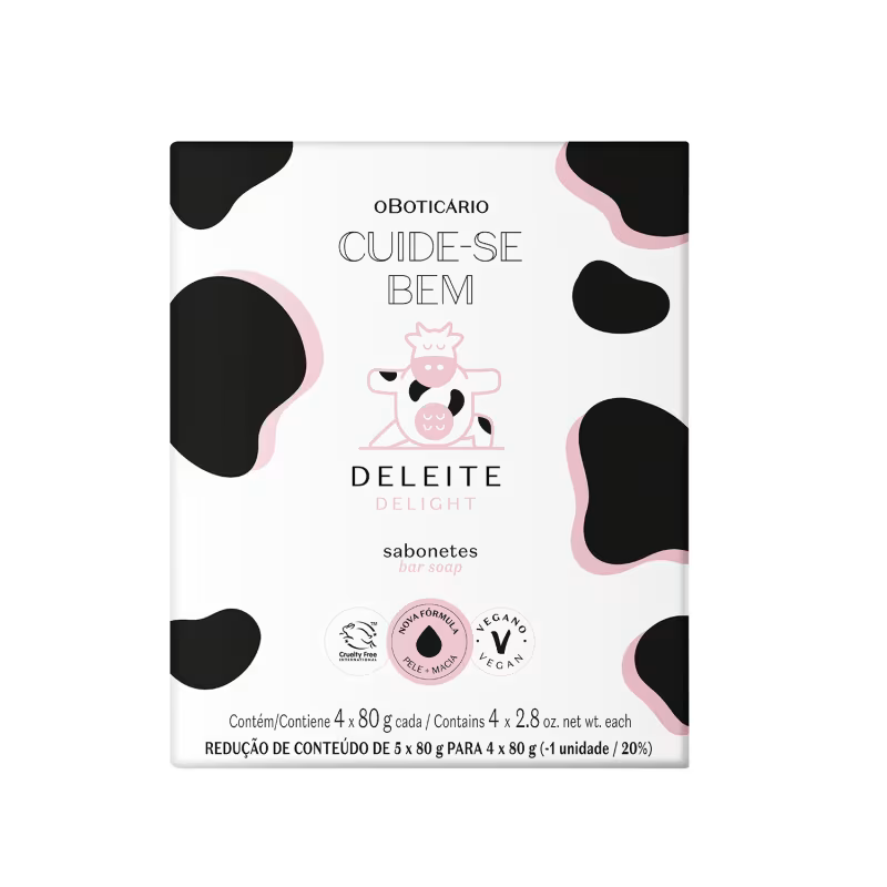 Sabonete Em Barra Cuide-Bem Deleite 4x80g