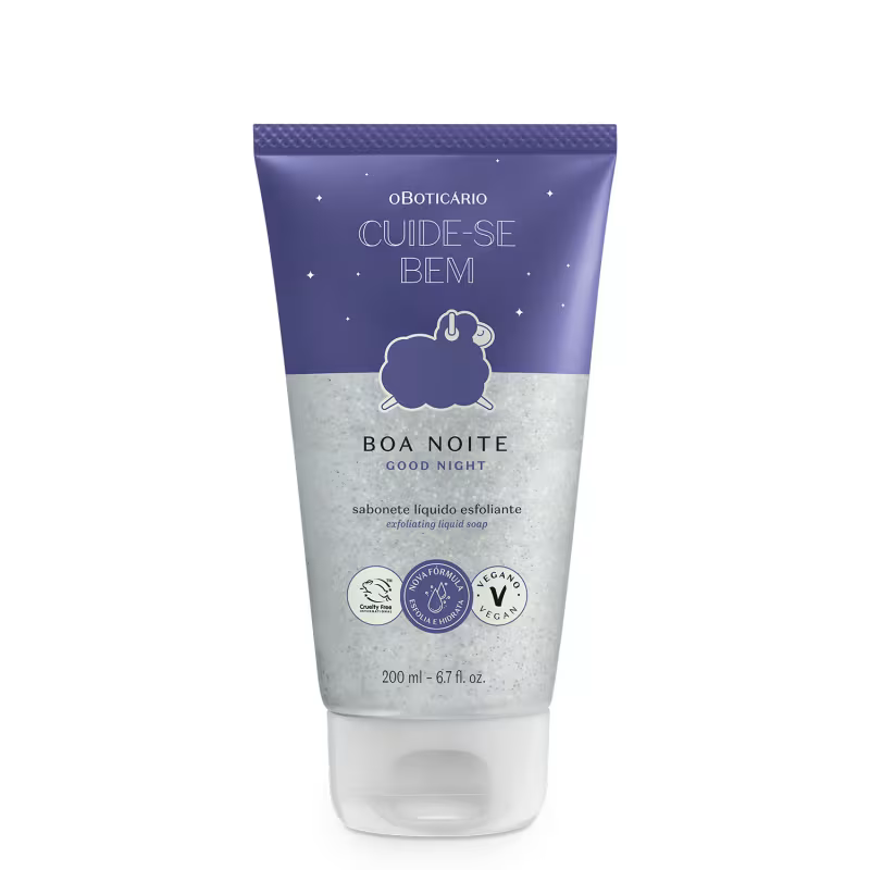 Sabonete Líquido Esfoliante Cuide-se Bem Boa Noite 200ml